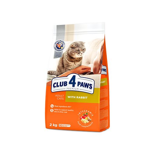 Club4Paws száraztáp felnőtt macskák részére nyúllal 300 g