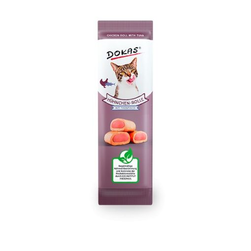 Dokas csirkés tekercsek tonhal töltelékkel macskák részére 10 g