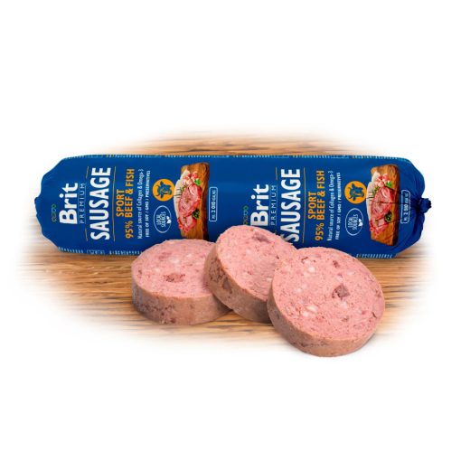 Brit Premium Sausage Sport kutyaszalámi marha & hal 800 g