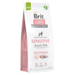   Brit Care Dog Sustainable Sensitive Adult Insect & Fish szenzitív felnőtt | rovar & hal 12 kg