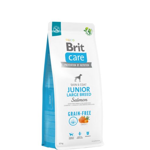 Brit Care Dog Grain Free Junior Large Breed Salmon & Potato nagytestű kölyök | lazac & burgonya 12 kg