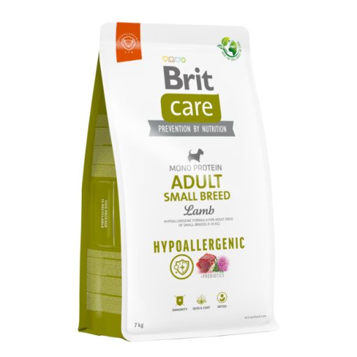 Brit Care Dog Hipoallergén Adult Small Breed Lamb & Rice kistestű felnőtt | bárány & rizs 7 kg