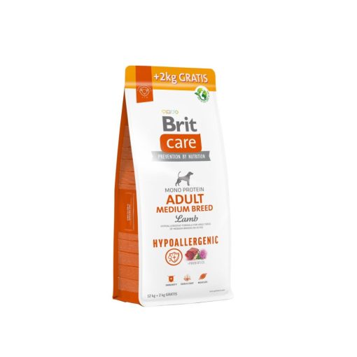 Brit Care Hipoallergén Adult Medium Breed Lamb & Rice 12+2 kg