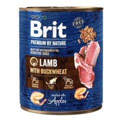 Brit Premium by Nature konzerv bárány & hajdina 800 g