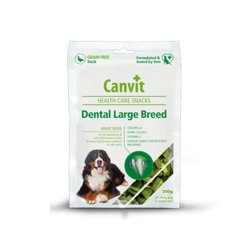 Canvit Dental Large Breed félszáraz jutalomfalat | szájhigiénia támogatására nagytestű kutyáknak 250 g