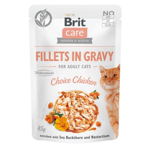 Brit Care Gravy szaftos csirkefilé felnőtt macskáknak 85 g