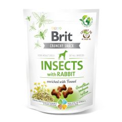   Brit Care Crunchy Snack Insects with Rabbit ropogós falatok | édesköménnyel dúsított rovar és nyúl 200 g