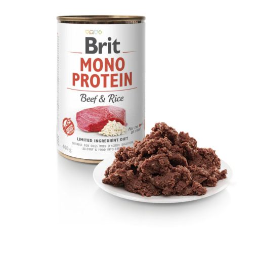 Brit Mono Protein konzerv marha & barnarizs 400 g