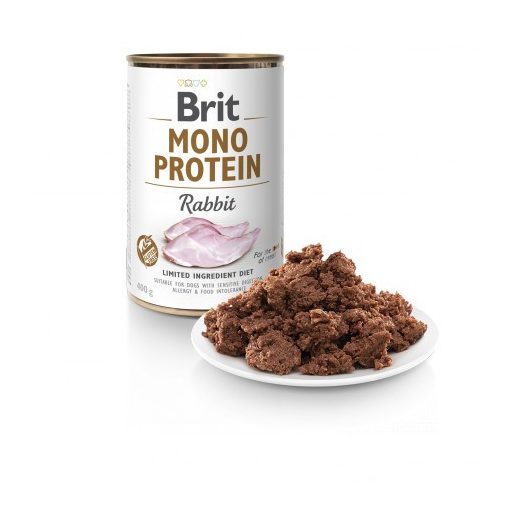 Brit Mono Protein konzerv nyúl 400 g