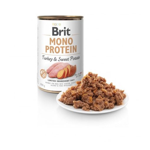 Brit Mono Protein konzerv pulyka, édesburgonya 400 g