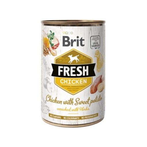 Brit Fresh konzerv csirke & édesburgonya 400 g