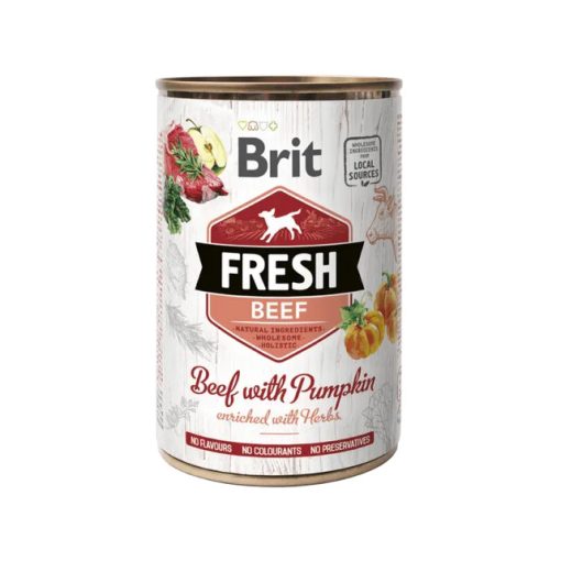 Brit Fresh konzerv marhahús & sütőtök 400 g