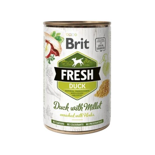 Brit Fresh konzerv kacsa & köles 400 g