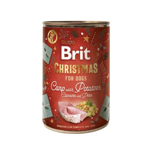 Brit Mono Protein Christmas karácsonyi konzerv ponty 400 g