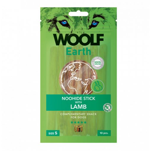 Woolf Earth Noohide Stick bárányhúsos kollagénrúd | S méret 10 db/csomag
