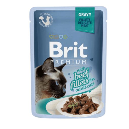 Brit Premium Gravy szaftos marhafilé felnőtt macskáknak 85 g