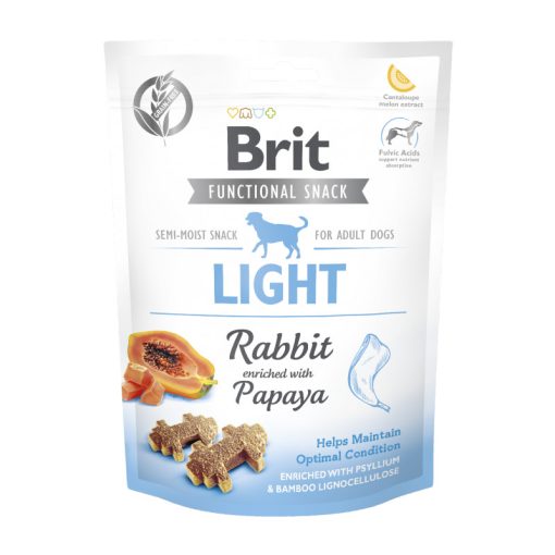 Brit Functional Snack Light félnedves falatok | papajával dúsított nyúlhús 150 g