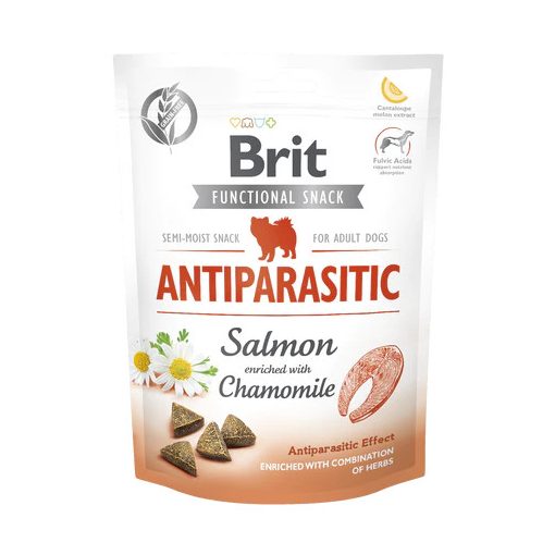 Brit Care Functional Snack Antiparasitic félnedves falatok | kamillával dúsított lazac 150 g