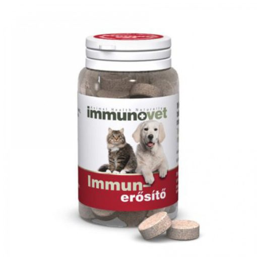Immunovet Pets ízesített immunerősítő rágótabletta kutyák és macskák részére 60 db