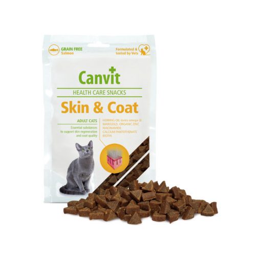 Canvit Health Care Snacks Adult Cats Skin&Coat jutalomfalat macskák részére 100 g