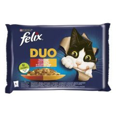   Felix Fantastic Duo házias válogatás aszpikban felnőtt macskáknak 4x85 g