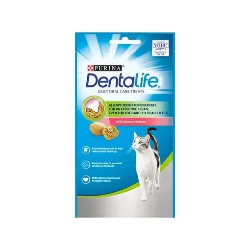 Dentalife fogápoló jutalomfalat lazaccal macskák részére 40 g