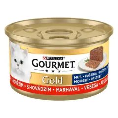 Gourmet Gold Pástétom marhával nedves macskaeledel 85 g