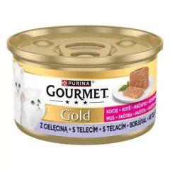   Gourmet Gold Kitten pástétom borjúval nedves eledel kölyökmacskáknak 85 g