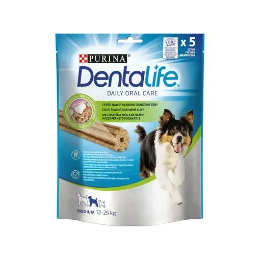 Dentalife fogápoló jutalomfalat közepes testű kutyáknak 5 db
