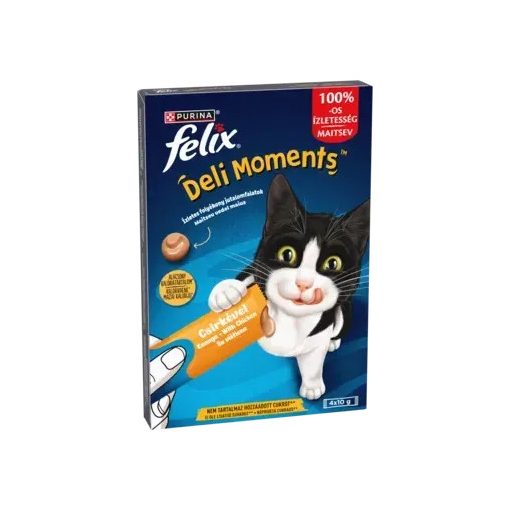 Felix Deli Moments csirke ízű folyékony jutalomfalat macskáknak 4x10 g