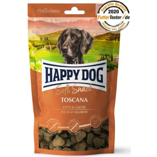 Happy Dog Soft Snack Toscana puha jutalomfalat | kacsás és lazacos 100 g