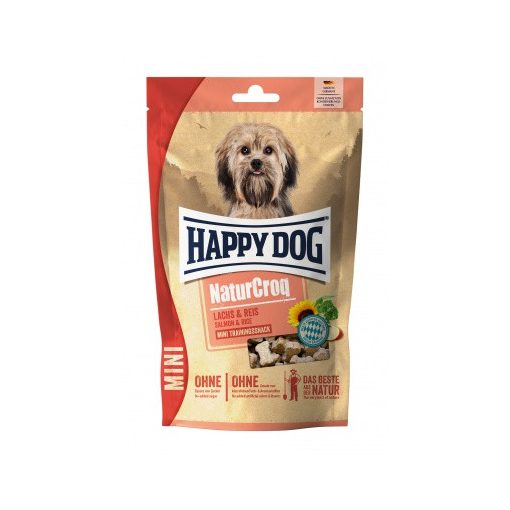 Happy Dog Natur-Croq Mini Snack Lachs jutalomfalat | lazacos 100 g