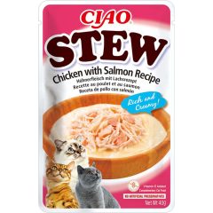   Inaba Ciao Stew csirkés, lazacos krémes ragu macskáknak 40 g