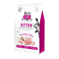   Brit Care Cat Kitten száraztáp kölyökmacskák részére csirkével és pulykával 2 kg