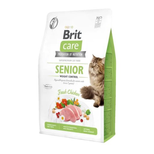 Brit Care Cat Senior Weight Control száraztáp idős macskák részére csirkével 2 kg