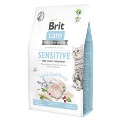   Brit Care Cat Sensitive Food Allergy Management száraztáp ételallergiás felnőtt macskák részére pulykával és lazaccal 2 kg