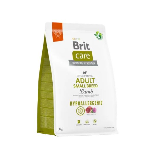 Brit Care Dog Hipoallergén Adult Small Breed Lamb & Rice kistestű felnőtt | bárány & rizs 3 kg