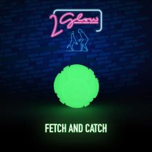 2 Glow Fetch & Catch foszforeszkáló labda M méret