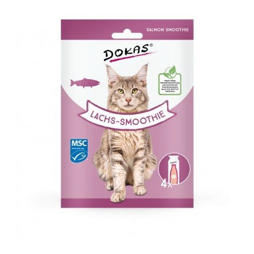 Dokas lazacos smoothie macska jutalomfalat 4x30 ml