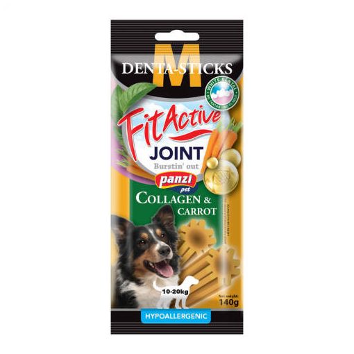 FitActive Denta Sticks Hypoallergenic Joint kollagénnel és répával kutyák részére M méret, 10-20 kg