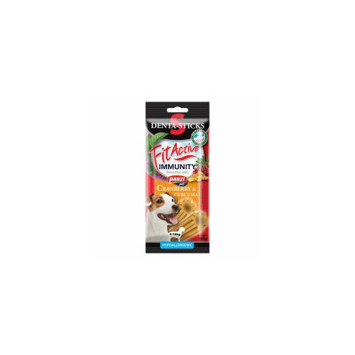 FitActive Denta Sticks Hypoallergenic Immunity vörösáfonyával és kurkumával kutyák részére S méret, 5-10 kg