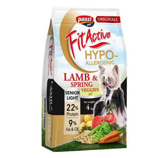 FitActive Originals Senior/Light Hypoallergenic Lamb&Spring Veggies 4 kg