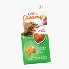   Catit Creamy csirkés, bárányos jutalomfalat krém macskák részére 4x10 g