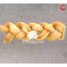 Teomann szárított fonott marhafejbőr 5 db, 15 cm