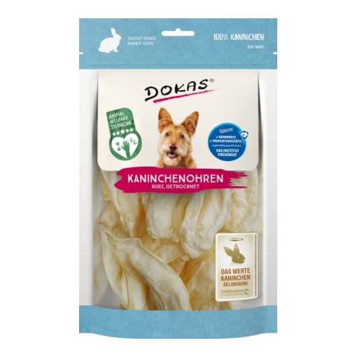 Dokas szárított mini nyúlfül kutyáknak 70 g