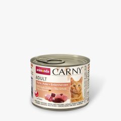   Animonda Carny Adult csirke, pulyka, kacsaszív konzerv felnőtt macskáknak 200 g