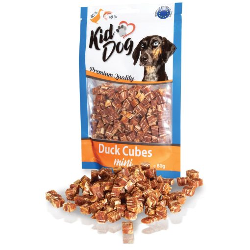 KidDog Duck Cubes Mini kacsahús kockák tőkehallal 80 g