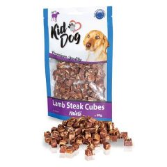 KidDog Lamb Stake Cubes bárányhúsos steak kockák 80 g