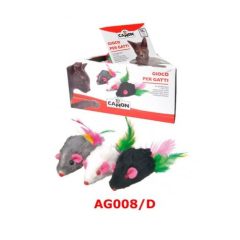 Camon egér színes farkincával macskáknak 5 cm