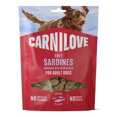   Carnilove Dog Soft Snack Sardines Enriched with Wild garlic puha falatok | szardínia & medvehagyma 200 g
